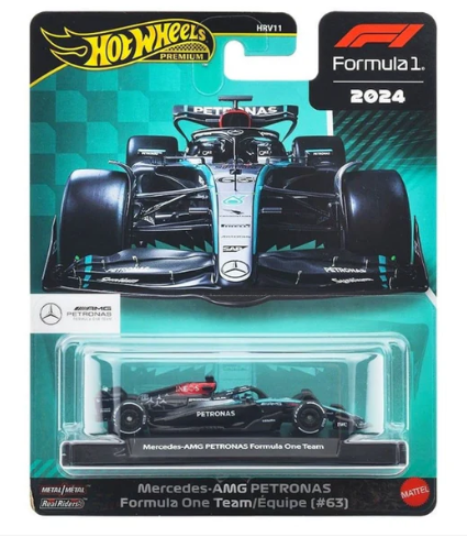 Hot Wheels Premium F1 2024 - Mercedes AMG Petronas #63 Russell