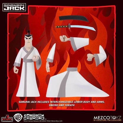 Samurai Jack 5 Points Deluxe Action Figure - Set of 3