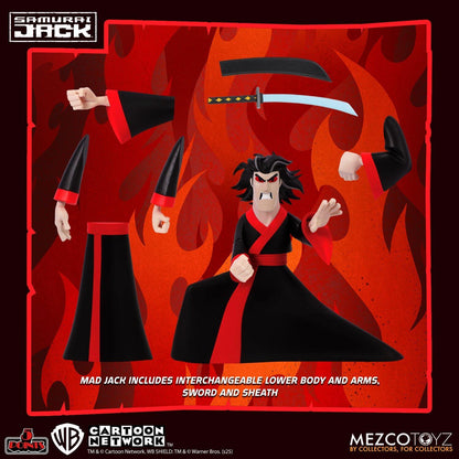 Samurai Jack 5 Points Deluxe Action Figure - Set of 3