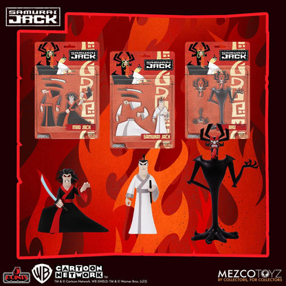 Samurai Jack 5 Points Deluxe Action Figure - Set of 3