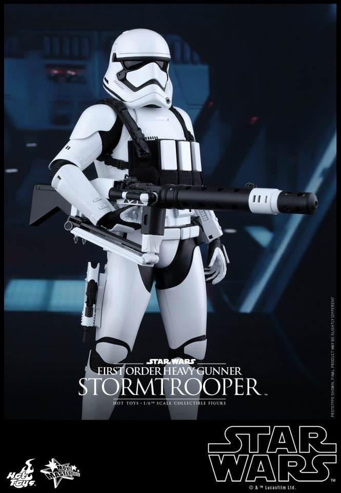 First Order Heavy Gunner Stormtrooper - Star Wars: The Force Awakens Hot Toys Collectable 1/6 Scale Action Figure