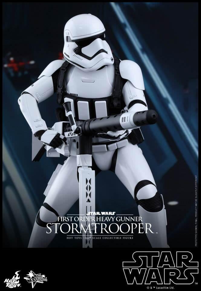 First Order Heavy Gunner Stormtrooper - Star Wars: The Force Awakens Hot Toys Collectable 1/6 Scale Action Figure