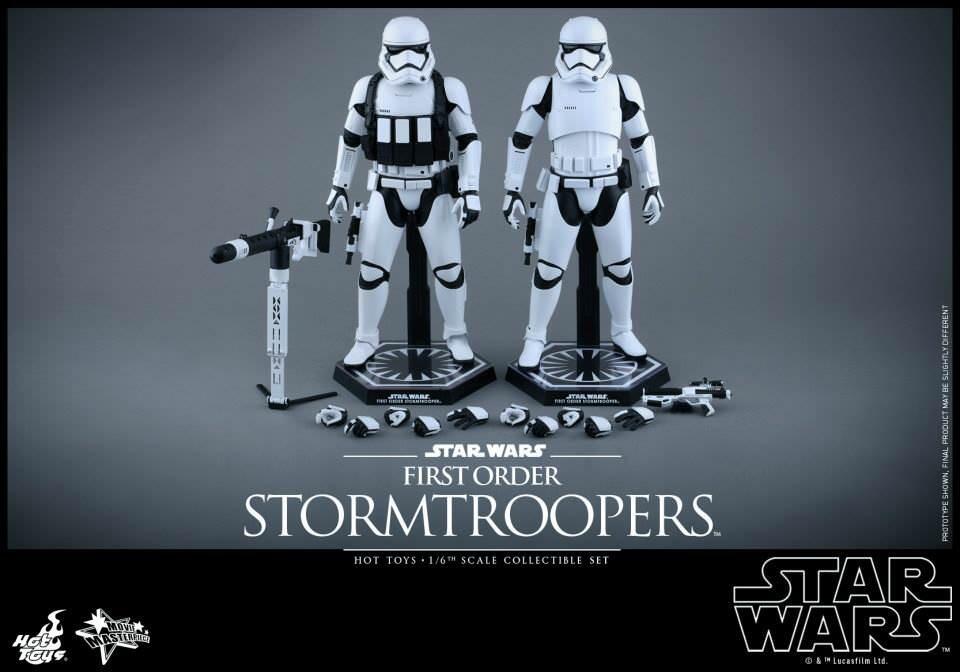 First Order Stormtrooper Set - Star Wars: The Force Awakens Hot Toys Collectable 1/6 Scale Action Figure
