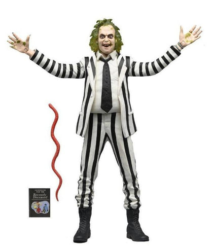 Beetlejuice 1988 7 Inch Action Figure - Beetlejuice (Striped Suit)