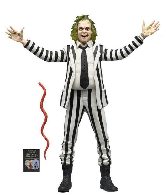 Beetlejuice 1988 7 Inch Action Figure - Beetlejuice (Striped Suit)