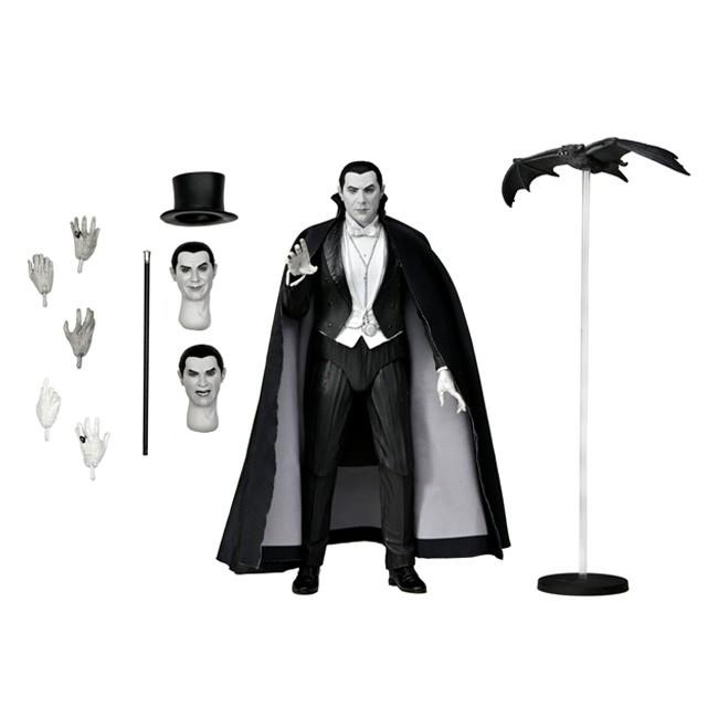 Universal Monsters Ultimate 7 Inch Scale Action Figure - Dracula (Black and White)