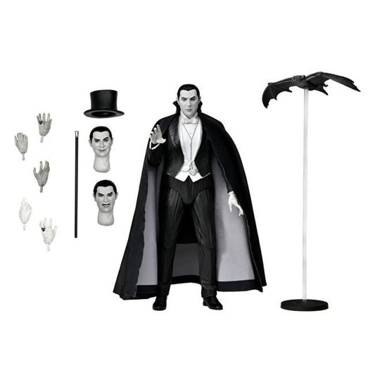 Universal Monsters Ultimate 7 Inch Scale Action Figure - Dracula (Black and White)