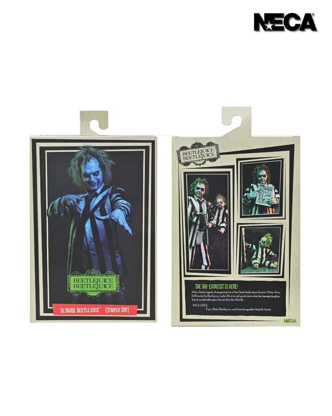 Beetlejuice Beetlejuice 7 Inch Ultimate Action Figure - Beetlejuice (Striped Suit)
