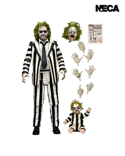 Beetlejuice Beetlejuice 7 Inch Ultimate Action Figure - Beetlejuice (Striped Suit)
