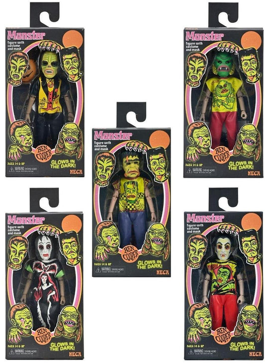 Ben Cooper Costume 6 Inch Action Figure Glow In The Dark Series 1 - Set of 5