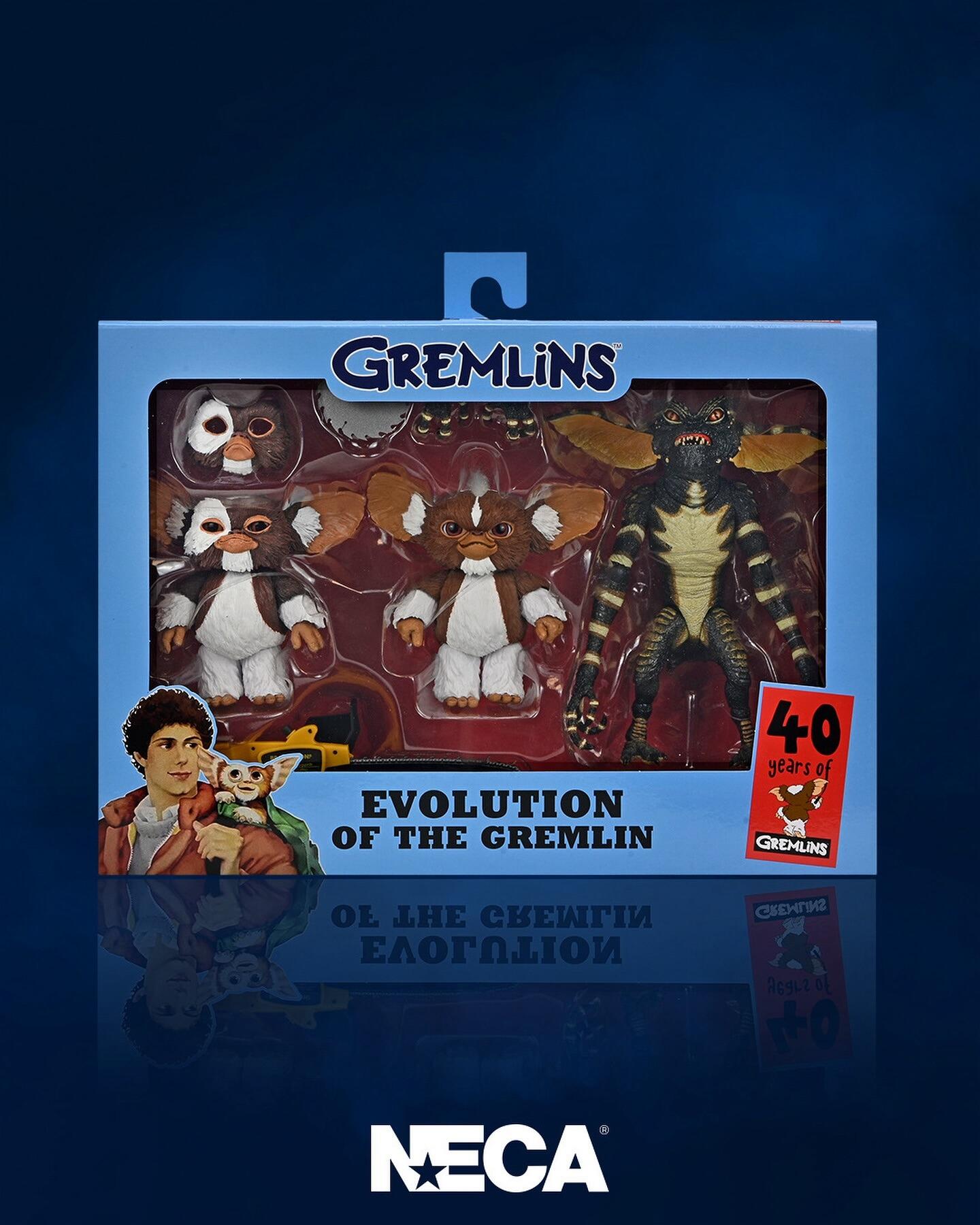 Gremlins 40 Years Of Gremlins 7 Inch Scale Ultimate Action Figure 3 Pack - Evolution of the Gremlin