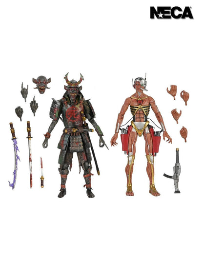 Iron Maiden Future Past World Tour Ultimate 7 Inch Scale Action Figure 2-Pack - Samurai Eddie & Cyborg Eddie