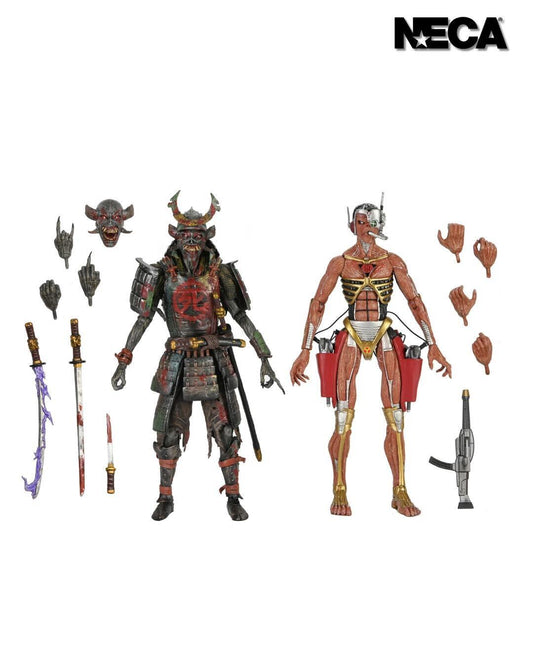 Iron Maiden Future Past World Tour Ultimate 7 Inch Scale Action Figure 2-Pack - Samurai Eddie & Cyborg Eddie