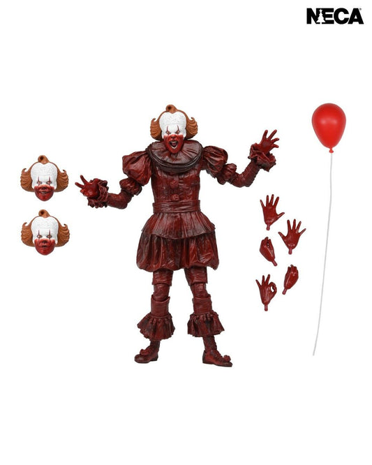 IT: Welcome To Derry Ultimate 7 Inch Scale Action Figure - Blood Pennywise