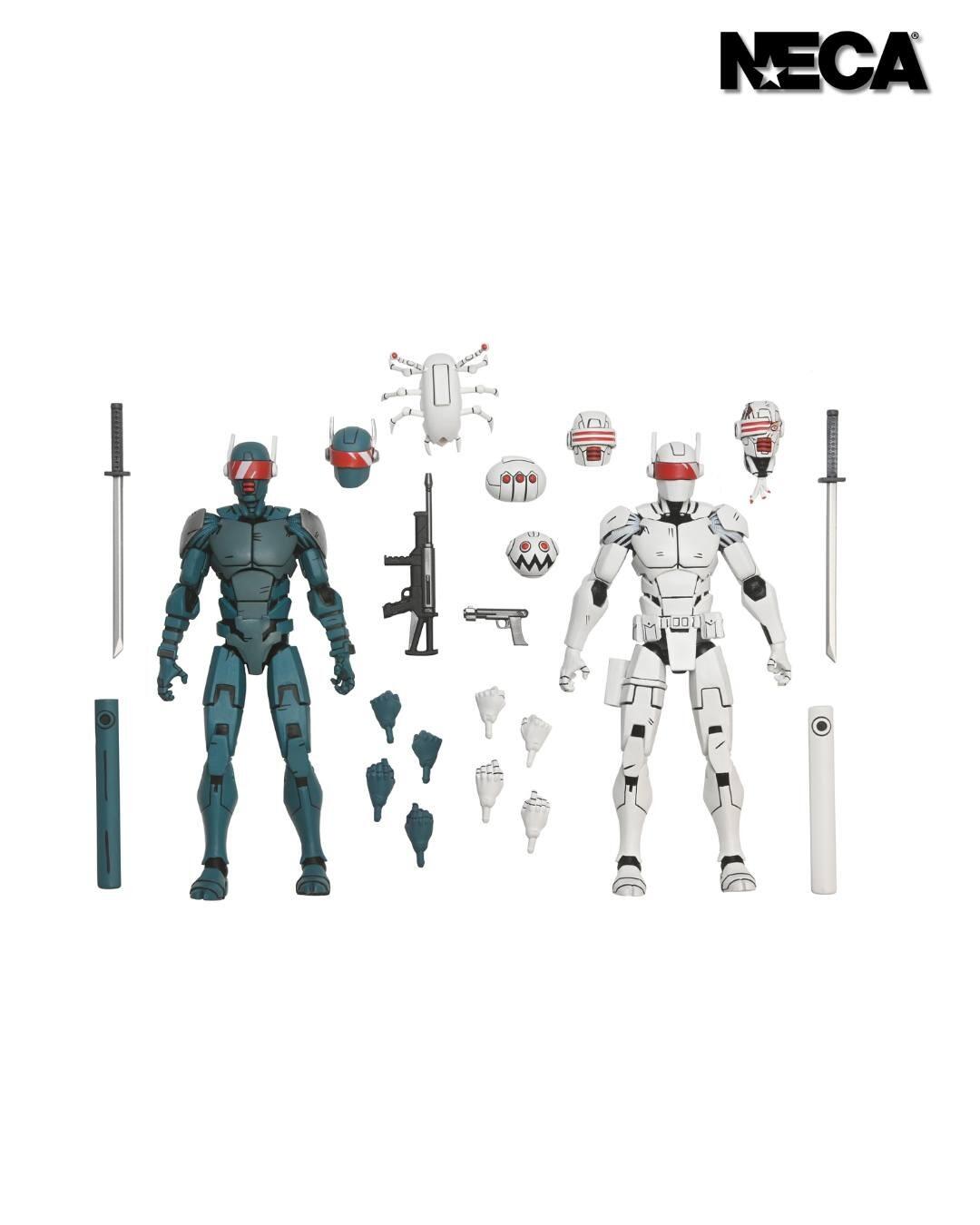 Teenage Mutant Ninja Turtles Comic 7 Inch Ultimate Action Figure 2 Pack - Synja Robots