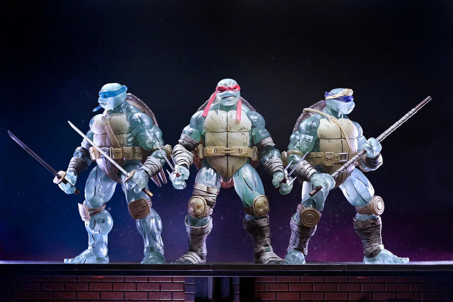 Teenage Mutant Ninja Turtles Comic 7 Inch Ultimate Action Figure 3-Pack - Ghost Brothers