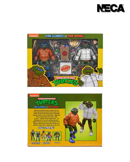 Teenage Mutant Ninja Turtles Cartoon 7 Inch Ultimate Action Figure 2-Pack - Punk Leonardo & Punk Raphael