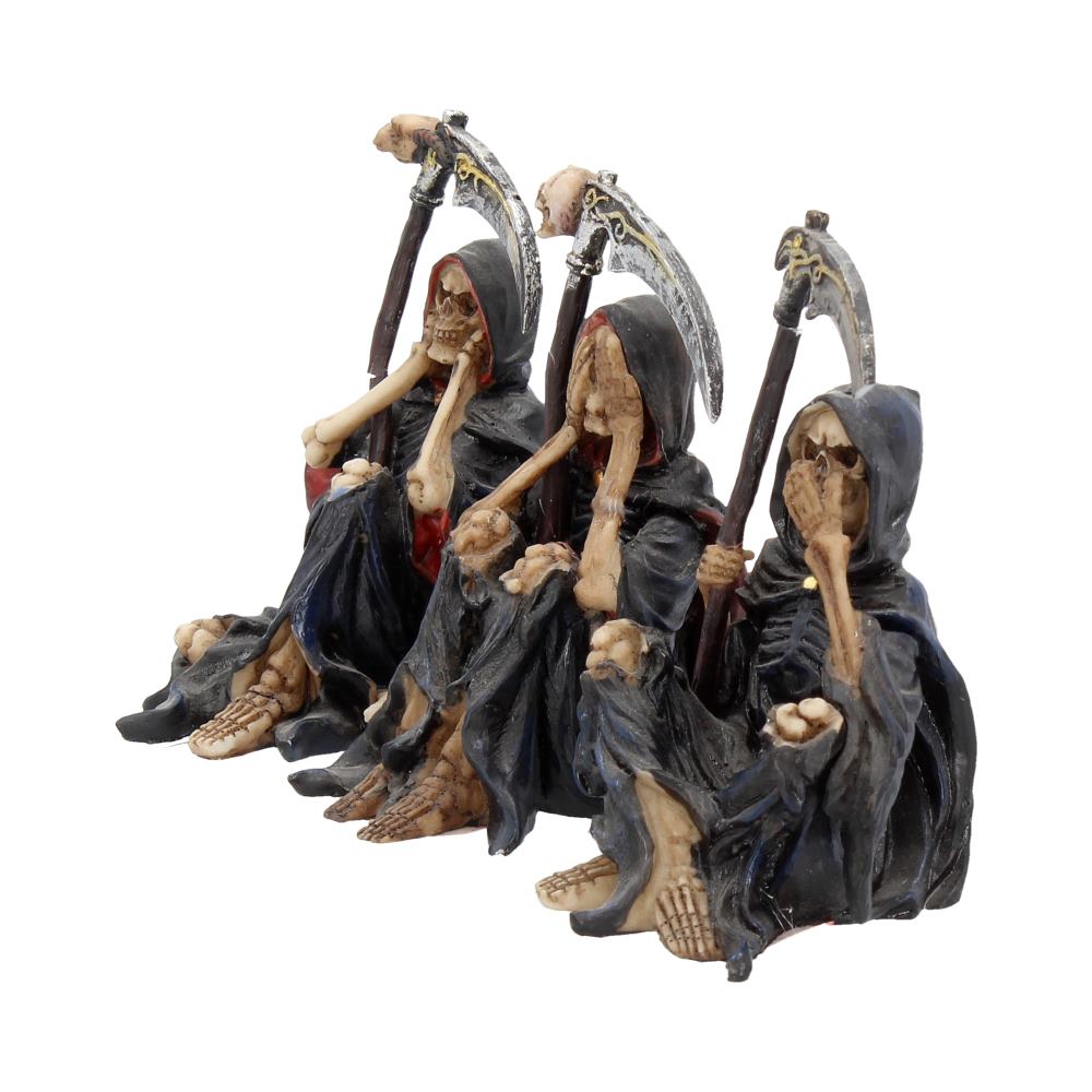 Nemesis Now 4 Inch Resin Collectible Figurine Set - Three Wise Grim Reapers