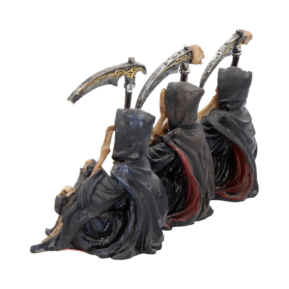 Nemesis Now 4 Inch Resin Collectible Figurine Set - Three Wise Grim Reapers