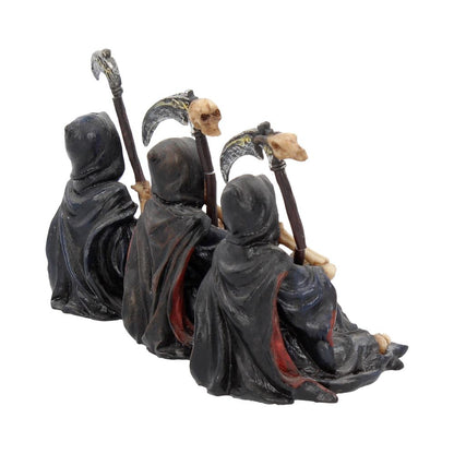 Nemesis Now 4 Inch Resin Collectible Figurine Set - Three Wise Grim Reapers