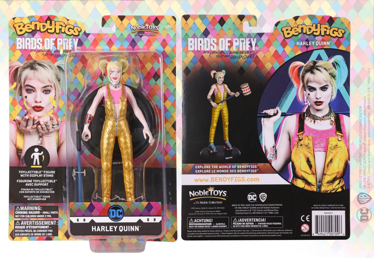 DC Bendyfigs Action Figure - Harley Quinn (Birds of Prey) (possibly non-mint)