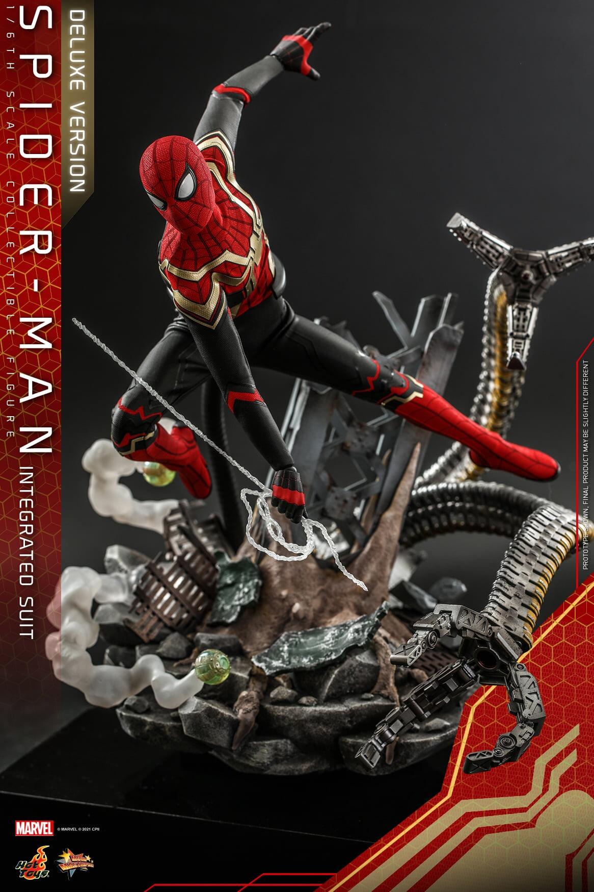 Spider-Man Intergrated Suit (Deluxe) - Spider-Man: No Way Home Marvel Hot Toys Collectibles 1/6 Scale Action Figure