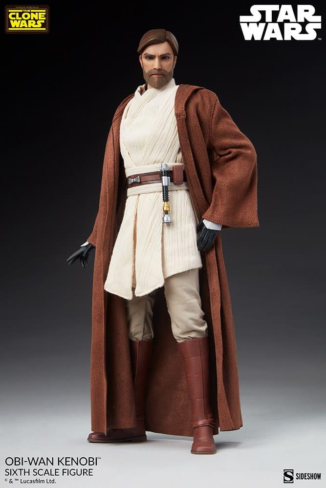 Obi-Wan Kenobi - Star Wars: The Clone Wars Sideshow Collectibles 1/6 Scale Action Figure