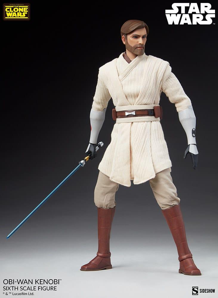 Obi-Wan Kenobi - Star Wars: The Clone Wars Sideshow Collectibles 1/6 Scale Action Figure