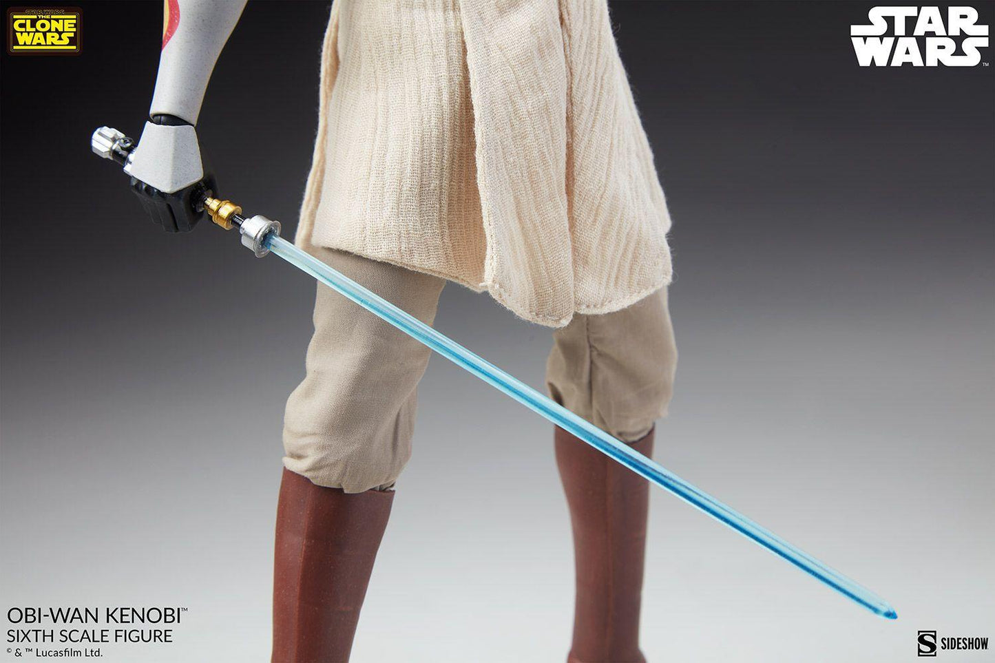 Obi-Wan Kenobi - Star Wars: The Clone Wars Sideshow Collectibles 1/6 Scale Action Figure