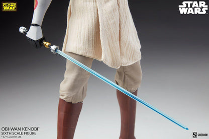Obi-Wan Kenobi - Star Wars: The Clone Wars Sideshow Collectibles 1/6 Scale Action Figure