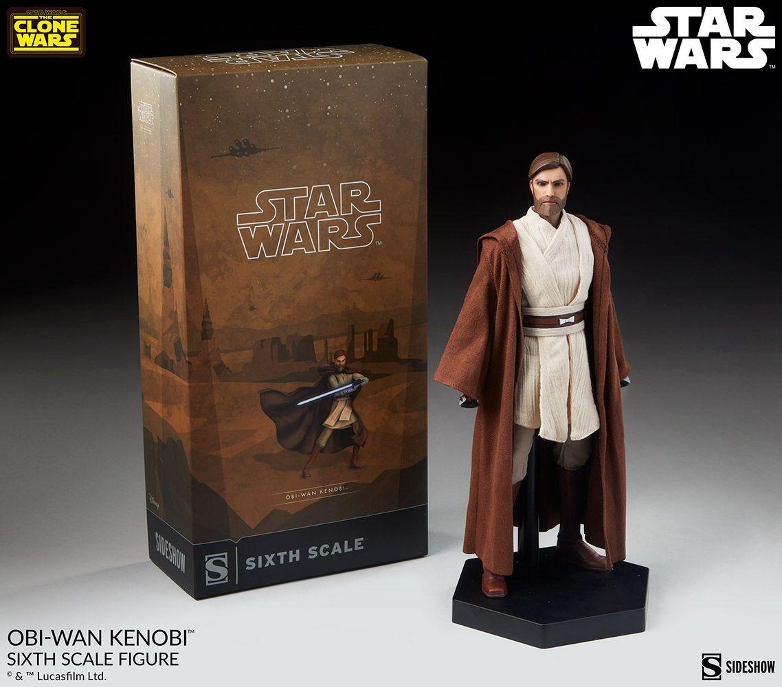 Obi-Wan Kenobi - Star Wars: The Clone Wars Sideshow Collectibles 1/6 Scale Action Figure