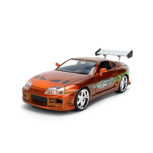 Fast & Furious 25th Anniversary 1:24 Scale Jada Hollywood Rides Die Cast Vehicle - Brian's Toyota Supra (Colour Brush)