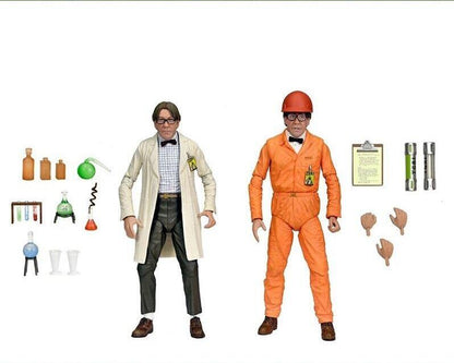 Teenage Mutant Ninja Turtles II 7 Inch Ultimate Action Figure - Professor Perry Twin Pack