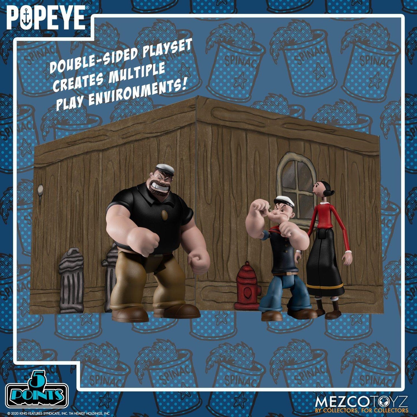 Popeye 5 Points Deluxe Figure Box Set - Rough House's Cafe