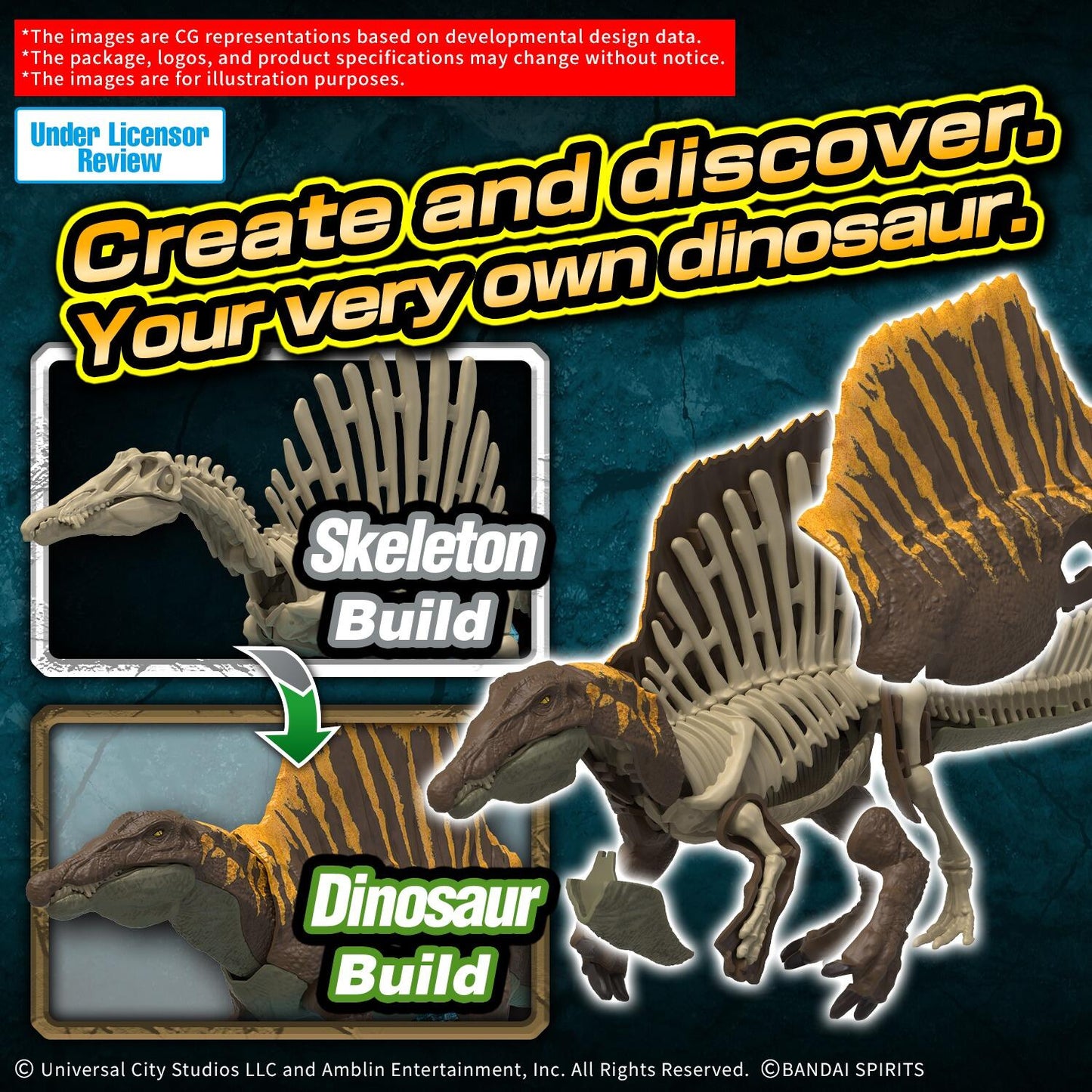 Jurassic World Rebirth Plannosaurus Dinosaur Model Kit - Spinosaurus