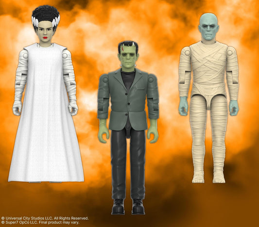 *PRE-ORDER Universal Monsters ReAction+ Action Figures Wave 02