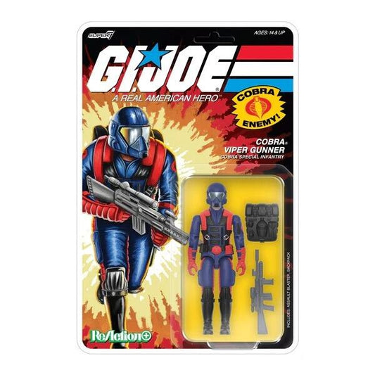 *PRE-ORDER G.I. Joe ReAction+ Action Figure Wave 9 - Cobra Viper Gunner