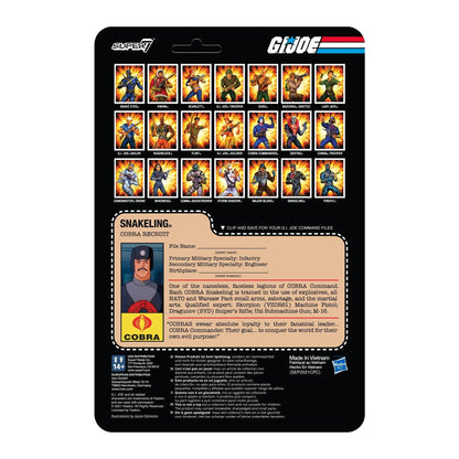G.I. Joe ReAction Action Figure Wave 3 - Cobra Snakeling Factory Worker Brown (Beard)