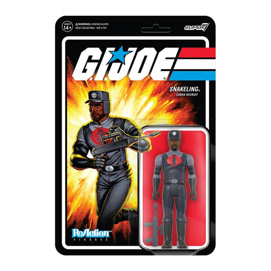 G.I. Joe ReAction Action Figure Wave 3 - Cobra Snakeling Factory Worker Brown (Beard)