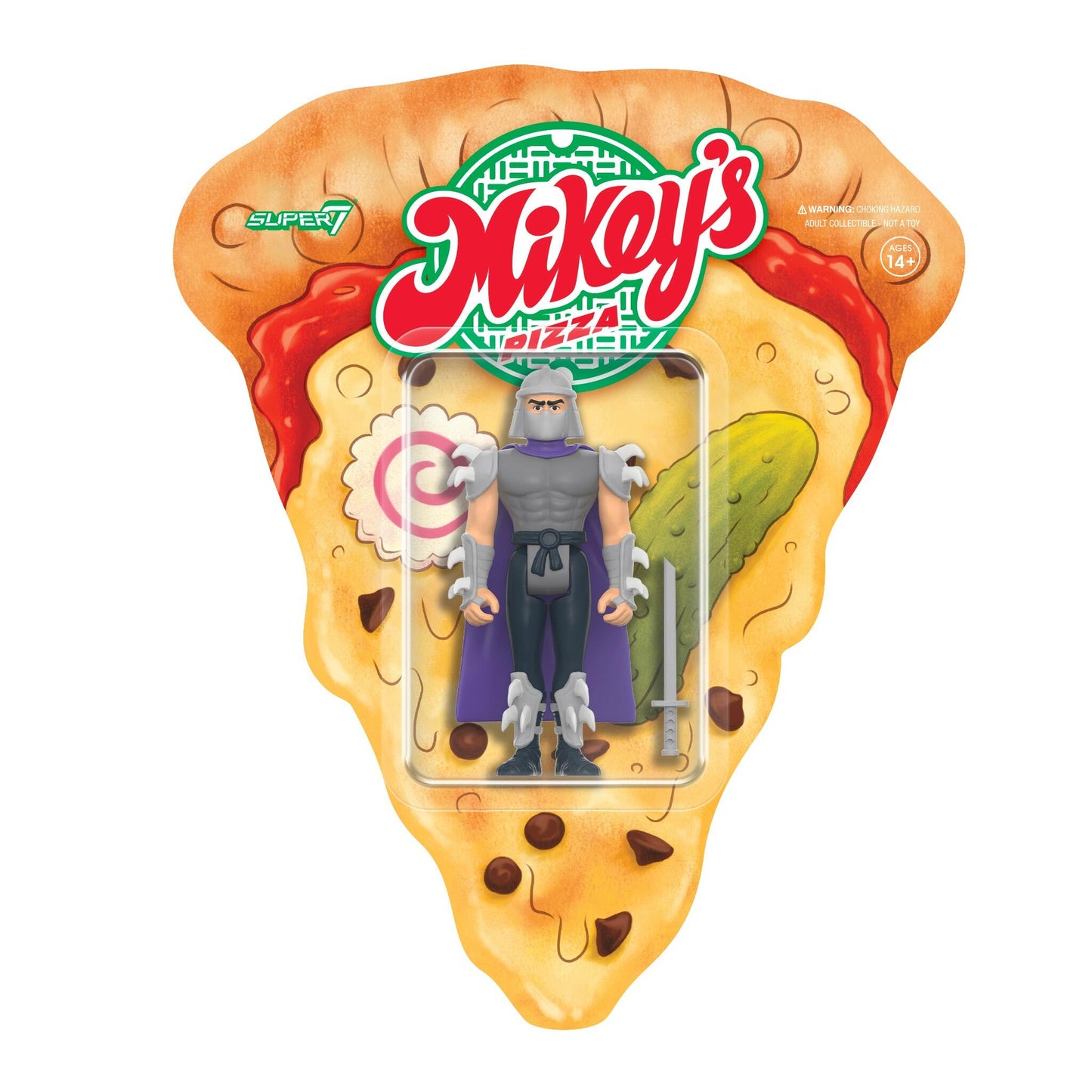 Teenage Mutant Ninja Turtles SDCC 2024 SAF UK Exclusive ReAction Figure - Shredder (Mikey's Pizza)