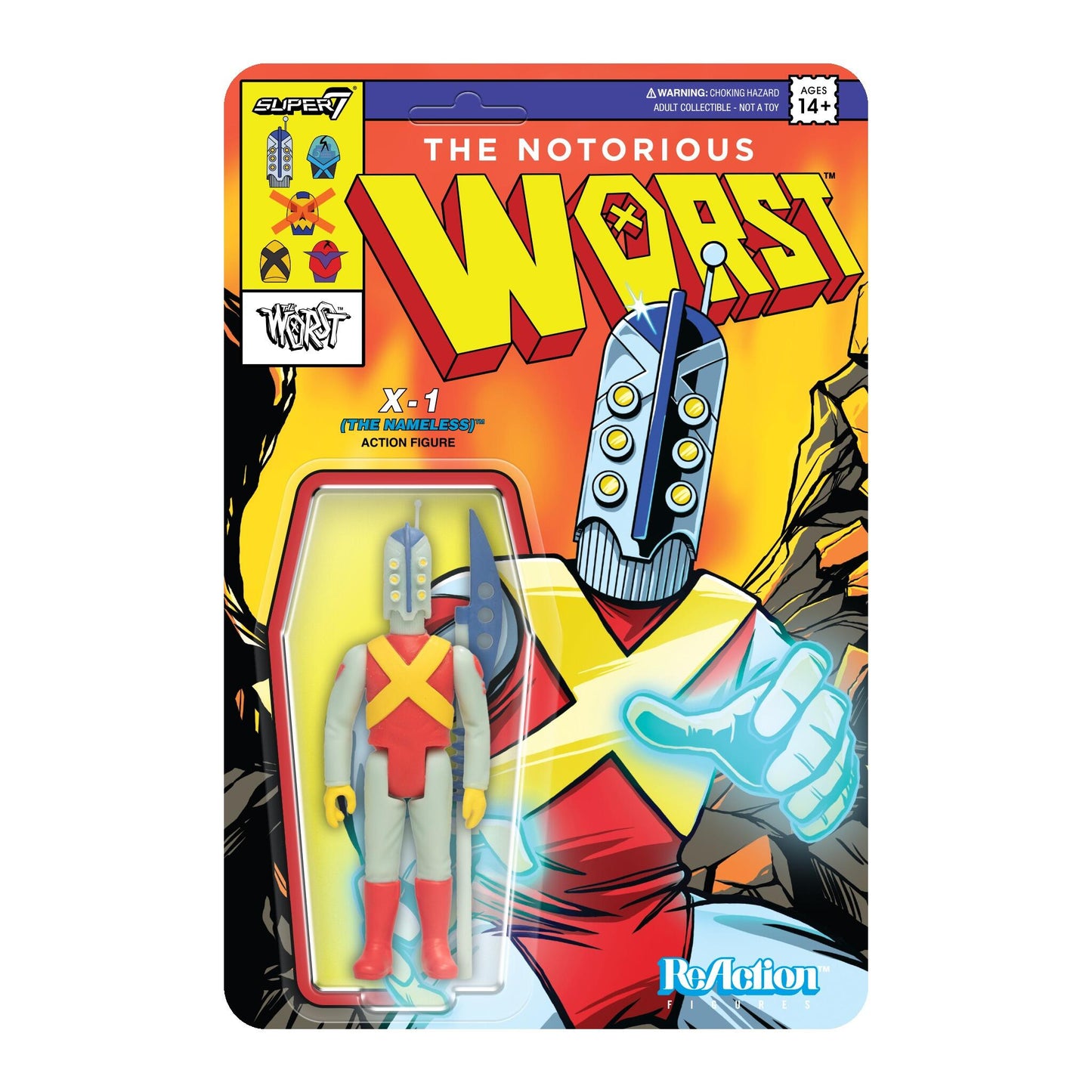 The Worst SDCC 2024 SAF UK Exclusive ReAction Figure - X-1 (The Nameless)