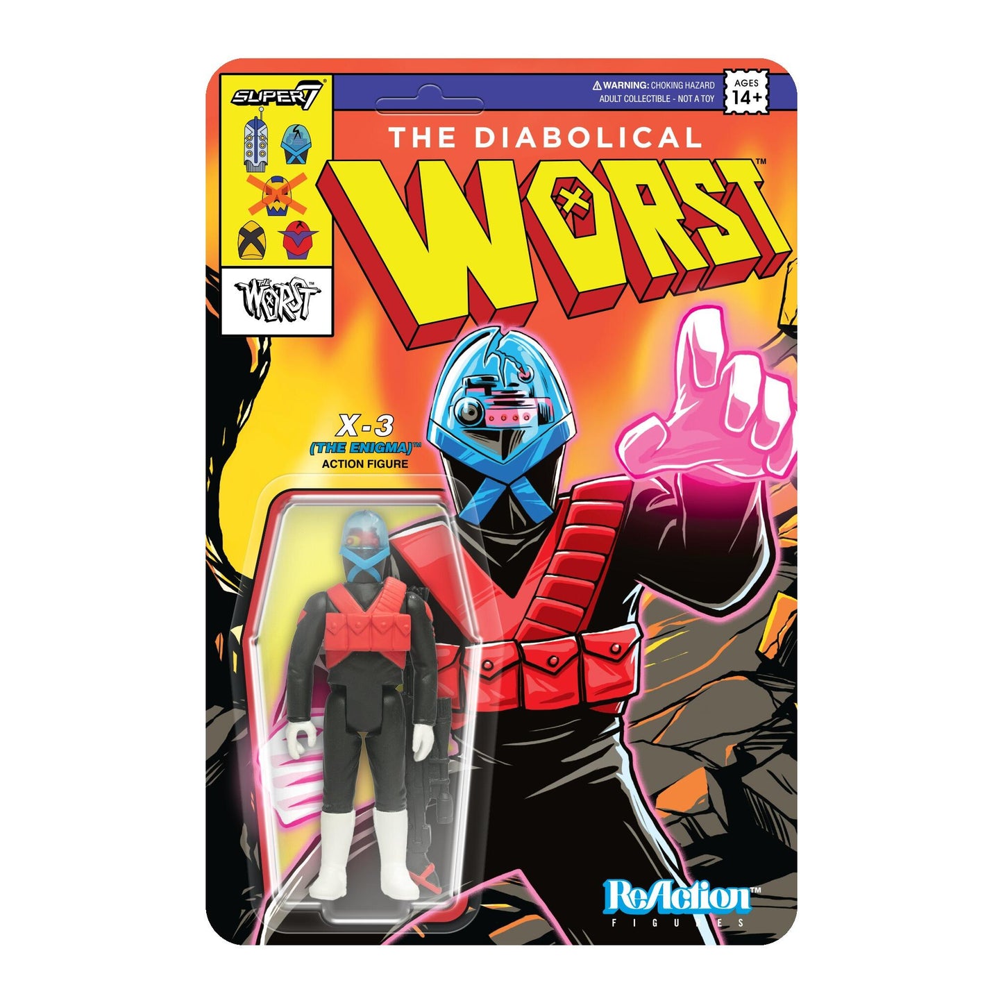 The Worst SDCC 2024 SAF UK Exclusive ReAction Figure - X-3 (The Enigma)
