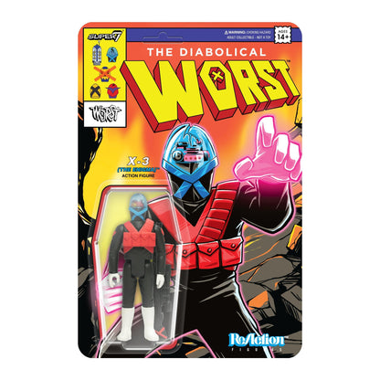 The Worst SDCC 2024 SAF UK Exclusive ReAction Figure - X-3 (The Enigma)