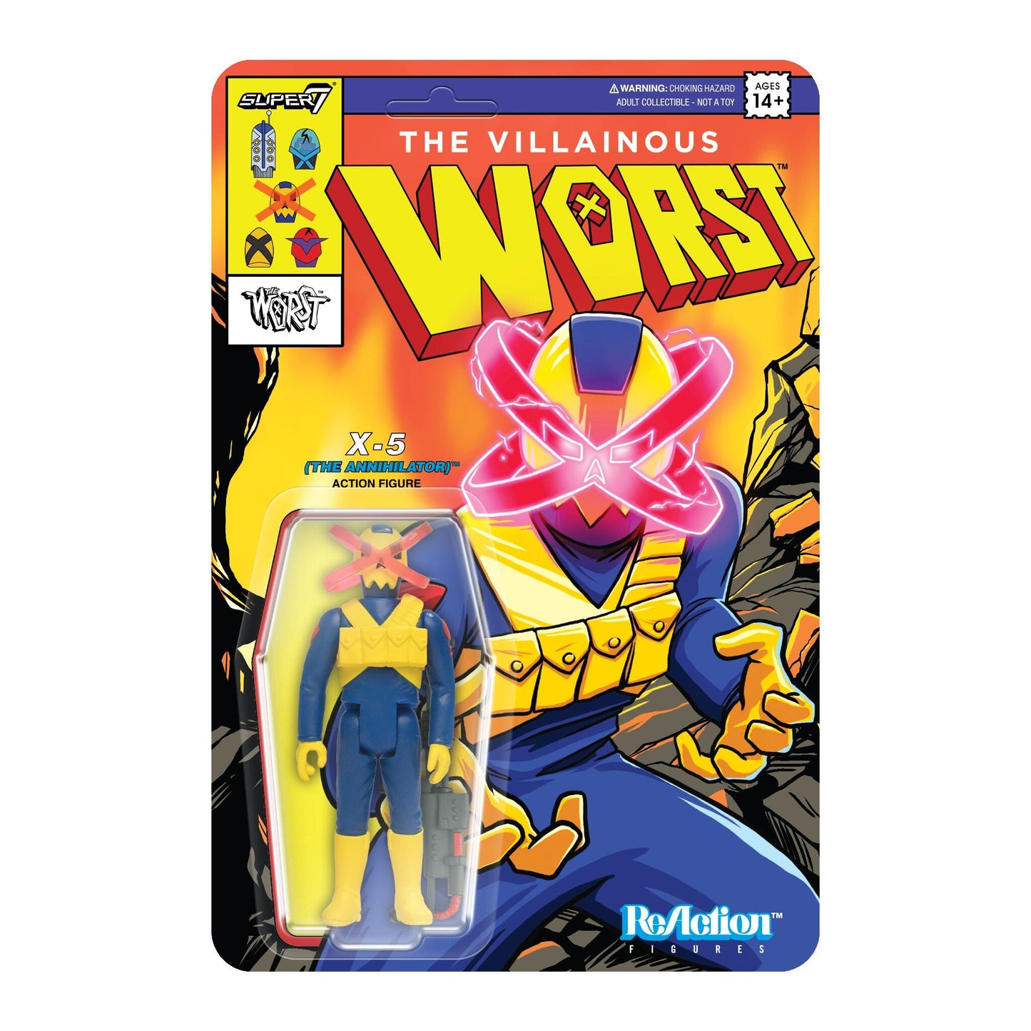 The Worst SDCC 2024 SAF UK Exclusive ReAction Figure - X-5 (The Annihilator)