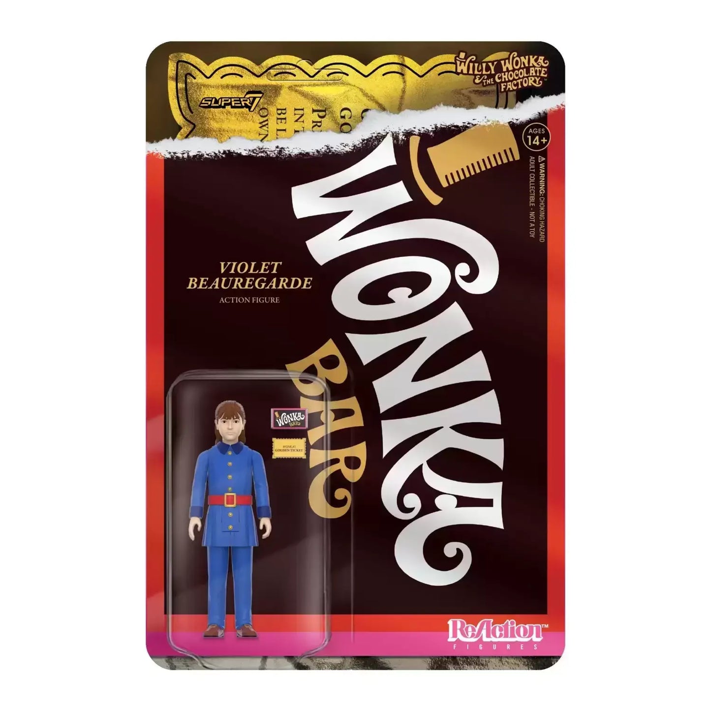 Willy Wonka & The Chocolate Factory ReAction Action Figure -Violet Beauragarde