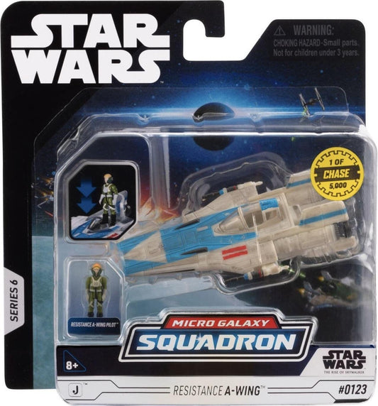 Star Wars Micro Galaxy Squadron 3 Inch Vehicle Series 6 - Resistance A-Wing (Chase Edition)
