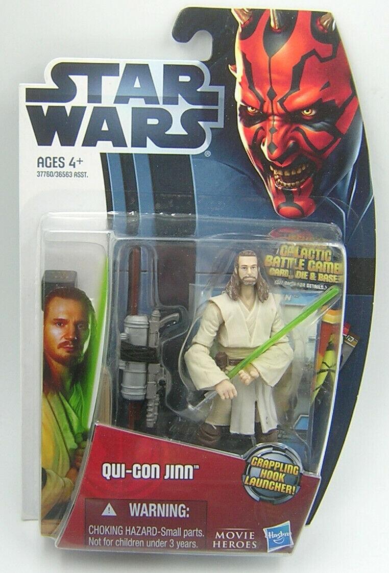 Star Wars Movie Heroes Action Figure - Qui-Gon Jinn With Grappling Hook*Possibly non mint
