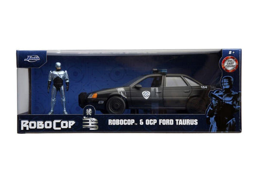 Robocop - OCP Ford Taurus with Robocop Figure Hollywood Rides 1:24 Scale Die Cast Vehicle