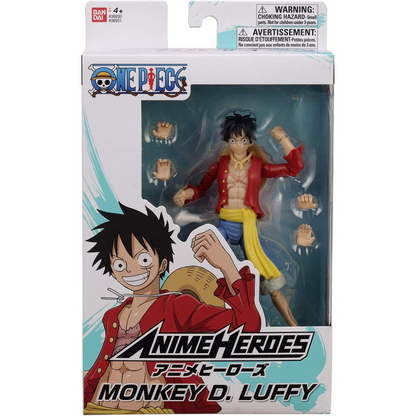 One Piece Anime Heroes 6.5 Inch Scale Action Figure - Monkey D. Luffy