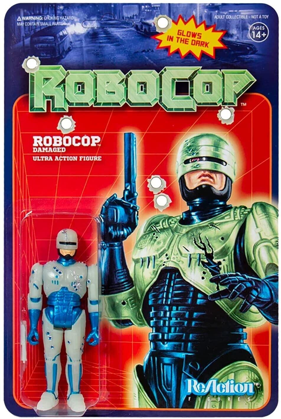 Robocop ReAction Action Figure - Battle Damaged Robocop (GLOW IN THE DARK)